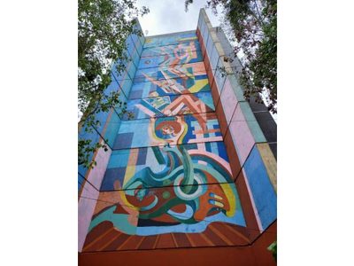 Restaurarán el mural "Homenaje a la Mujer" de Nicandro Puente, en Tlatelolco