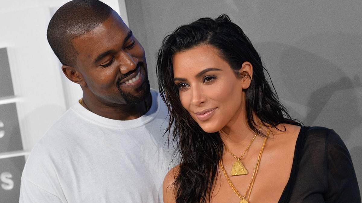 Kim Kardashian y Kanye West. Fuente: (Twitter)