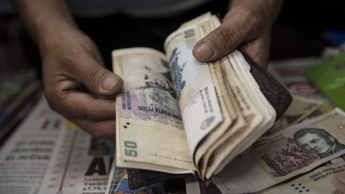 Pesos argentinos. Fuente: (Twitter)