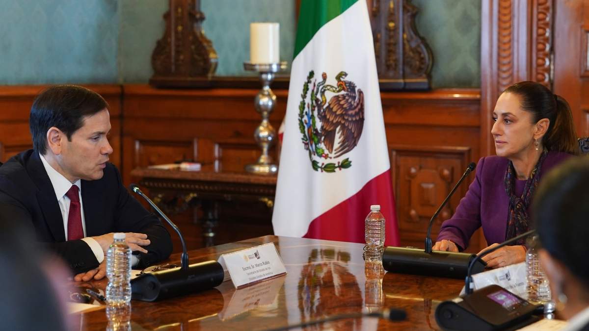 Rubio y Sheinbaum en Palacio Nacional