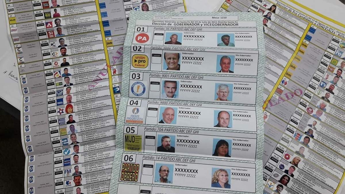 Así se ve una Boleta Única. Incluye todos los candidatos y los cargos a los que se postula.  Foto Infobae.