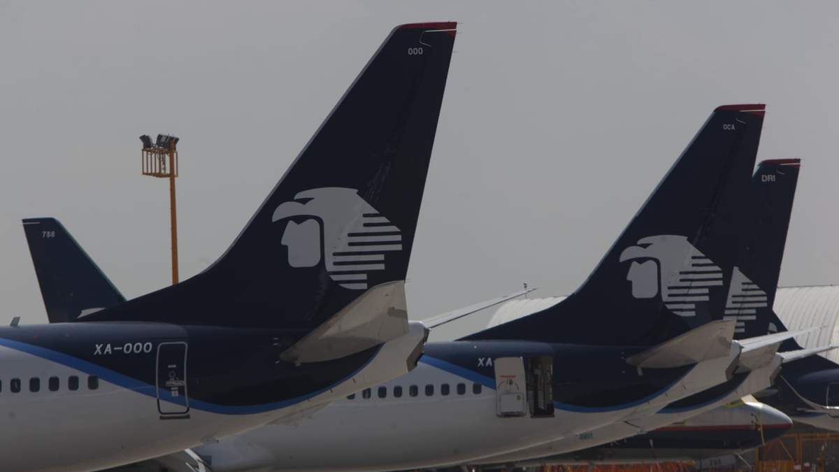 Flota de Aeroméxico en el AICM
