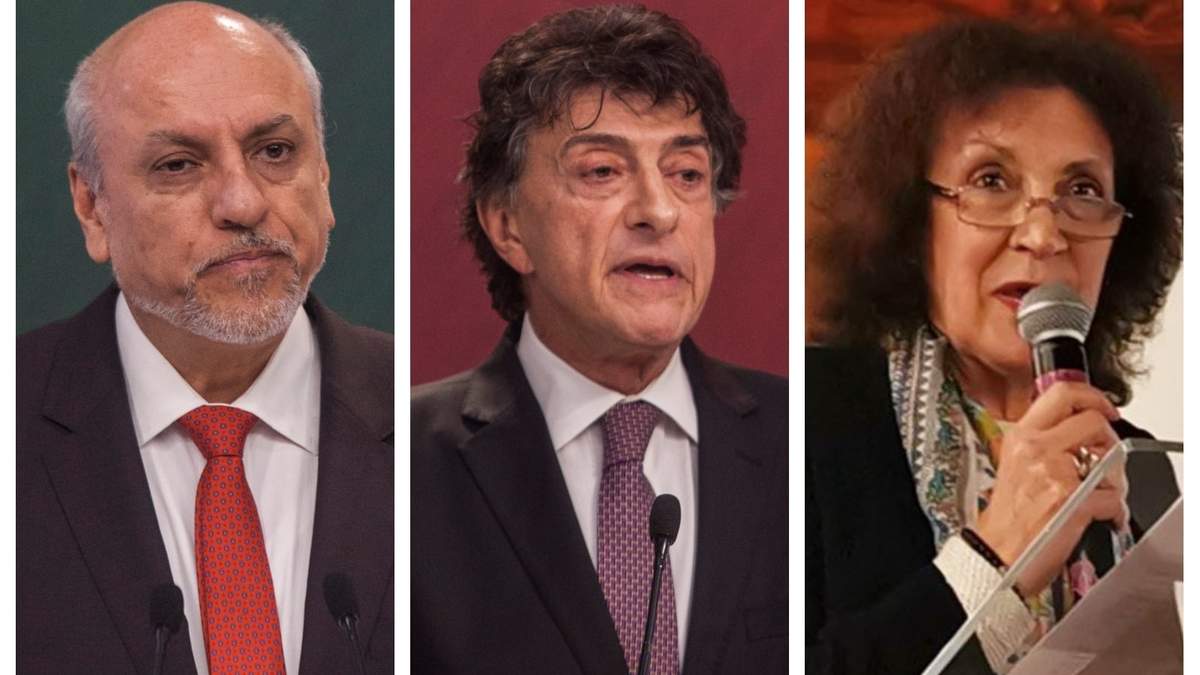 Tres de los científicos acusados: Enrique Cabrera Mendoza, Elías Micha Zaga y Julia Tagüeña Parga.