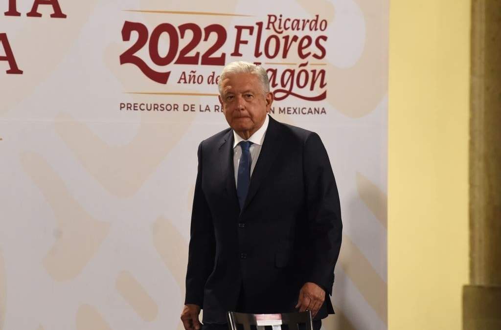 El presidente durante su conferencia matutina