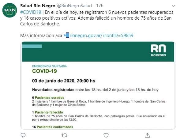 El último parte del Ministerio de Salud