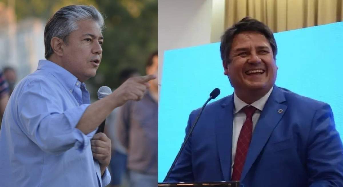 Gobernador electo de la provincia de Neuquén, Rolando Rolo Figueroa y el intendente de Neuquén, Mariano Gaido. Fuente: (Minuto Neuquén)