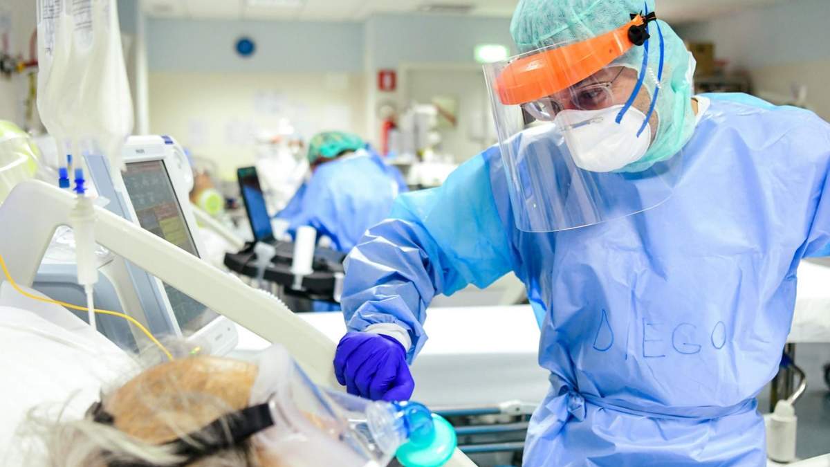 Pacientes con respirador por coronavirus. Fuente: (Twitter)