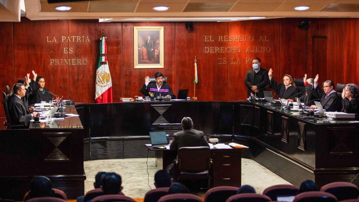 La sesión en la Suprema Corte de Justicia de la Nación