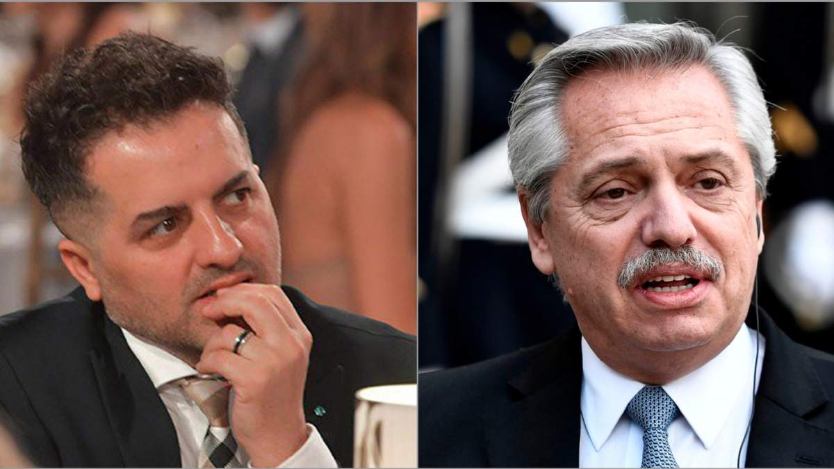 Ángel De Brito y Alberto Fernández. Foto: (Twitter)