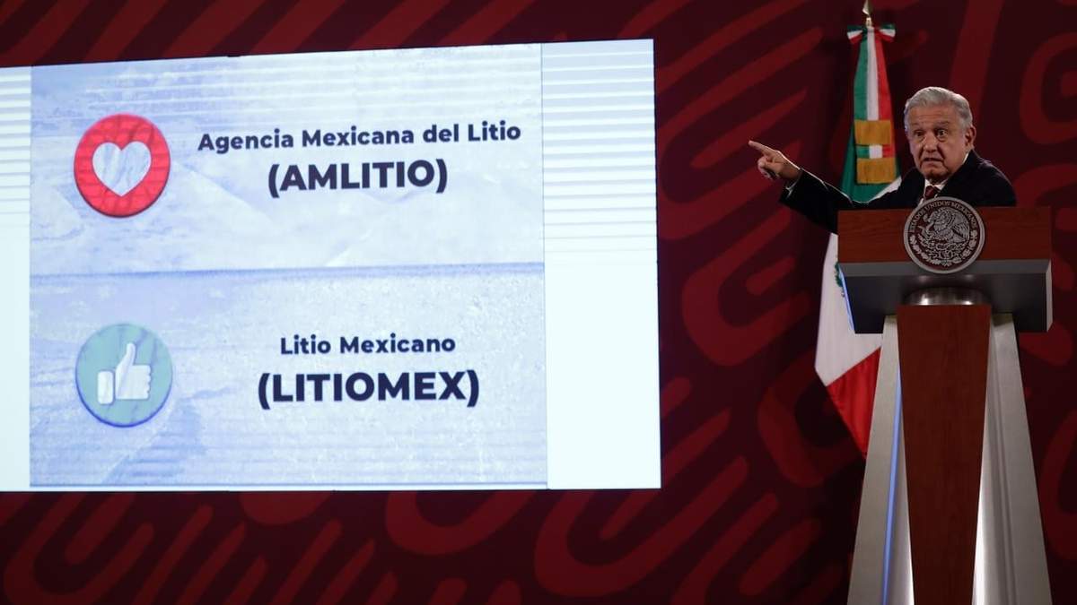 AMLO desestimo nombrar AMLITIO a la empresa paraestatal para la explotación del litio