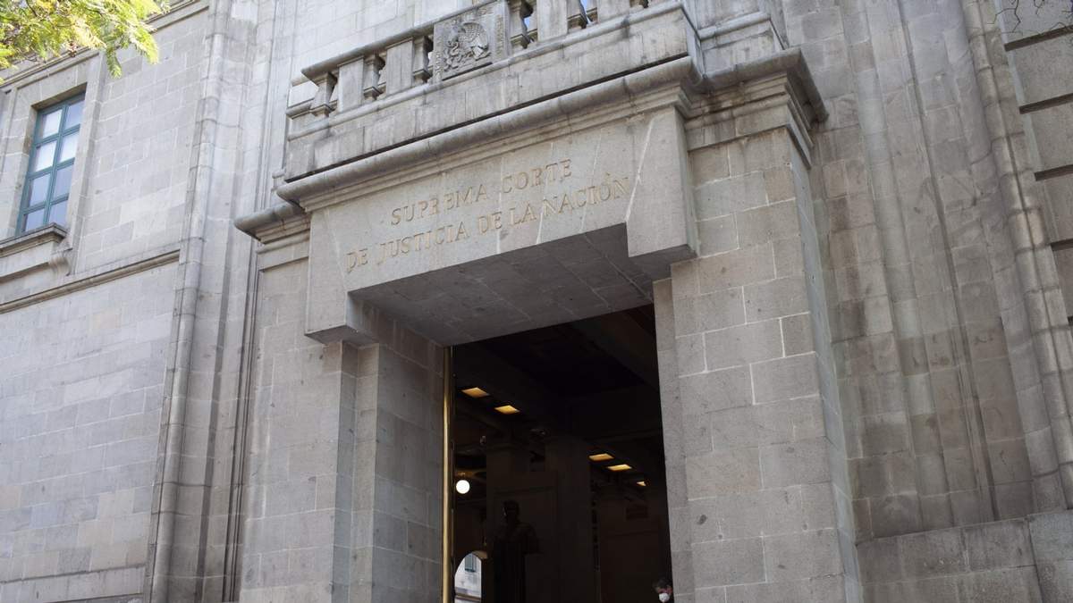 Fachada de la Suprema Corte de Justicia de la Nación en el Centro Histórico