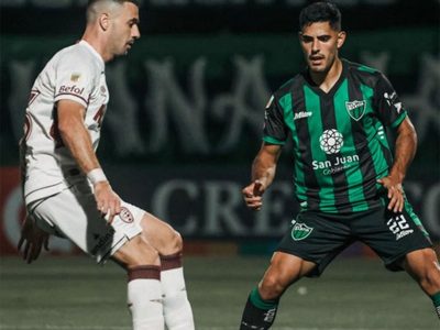 San Martín de San Juan se lo empató a Lanús y dejó al Tomba en zona de descenso