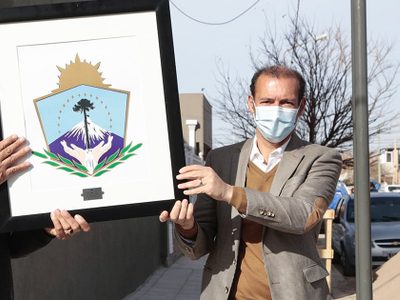 Omar Gutiérrez inauguró obras de salud junto a sindicalistas petroleros
