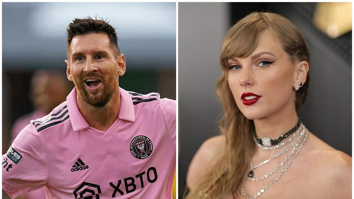 Lionel Messi y Taylor Swift Fuente: (Minuto Neuquén)