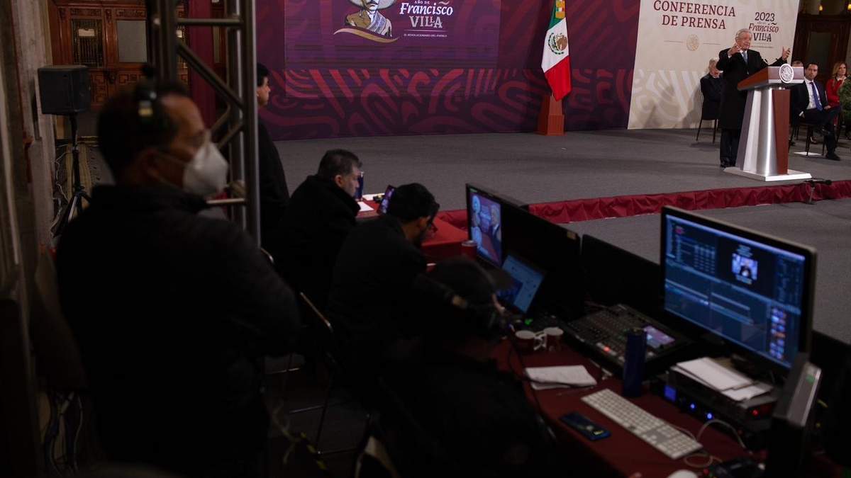 El presidente en su conferencia del lunes