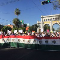 Centro de Guadalajara se paraliza por marcha antigasolinazo
