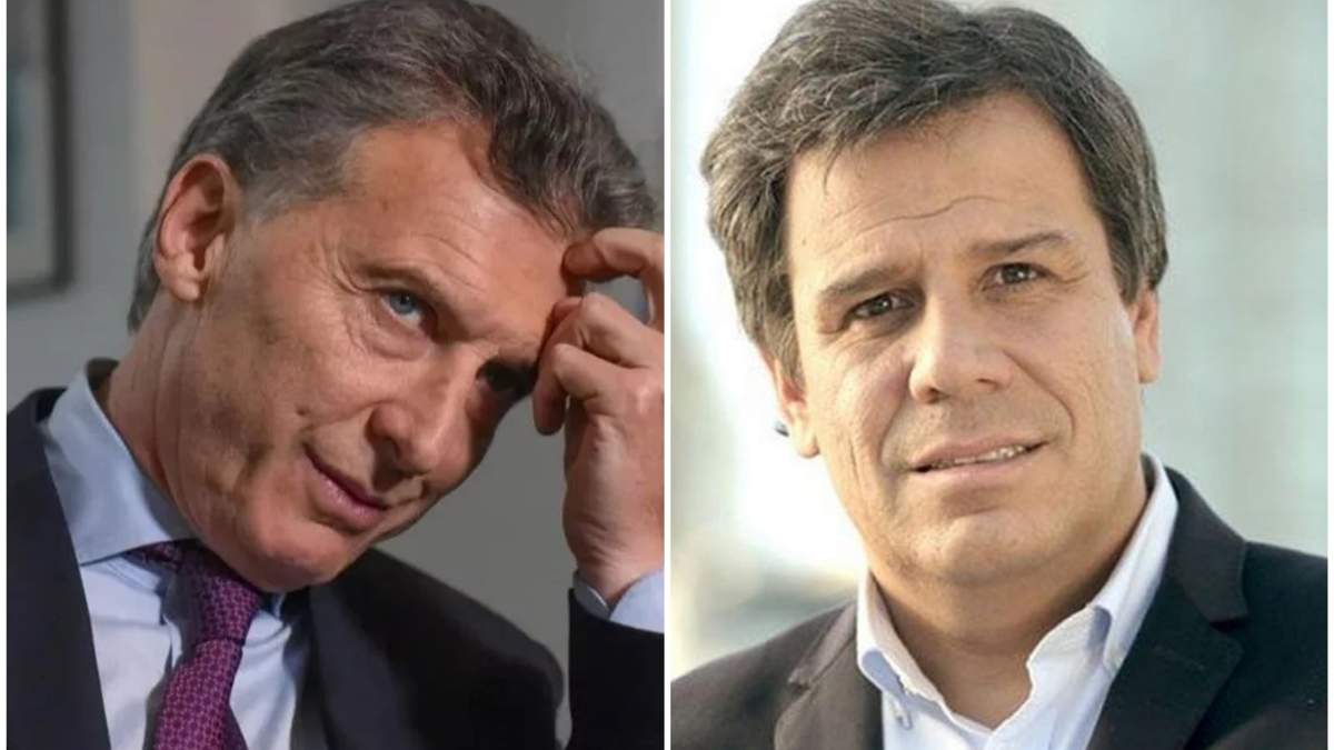 El expresidente Mauricio Macri y el precandidato de Juntos, Facundo Manes. Fuente: (Minuto Neuquén)