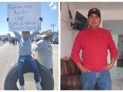 Marchan y bloquean carretera por el secuestro de un profesor en Cuauhtémoc, Zacatecas