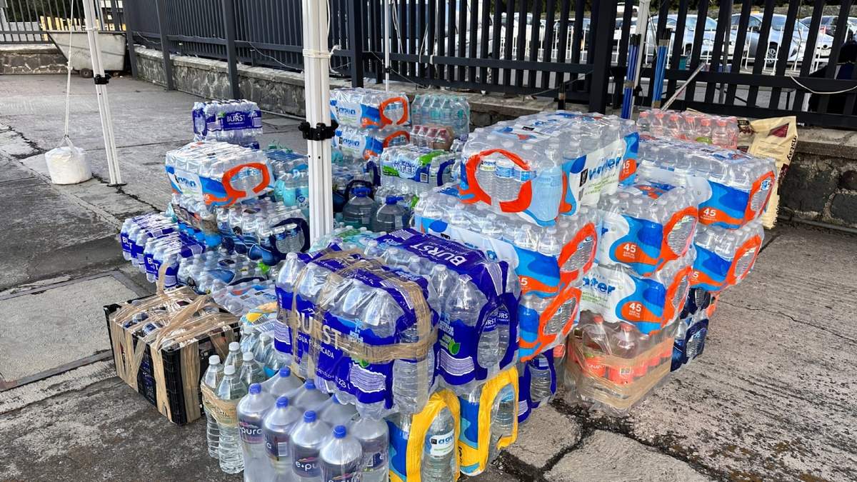 Víveres recolectados por la UNAM