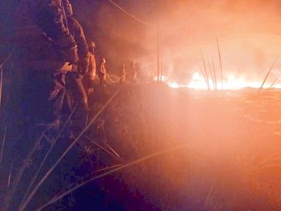 Explota ducto de Pemex en Huimanguillo, Tabasco