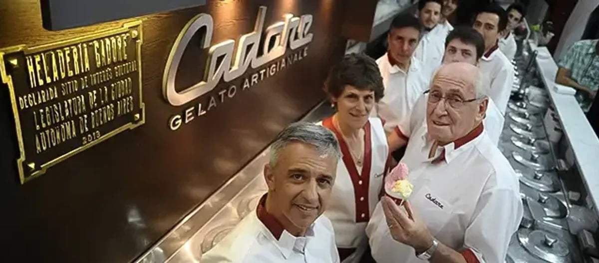 La heladería porteña Cadore fue elegida como la cuarta mejor del mundo