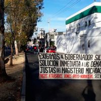 La CNTE niega trasfondo electoral de sus protestas en Michoacán