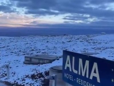 Se registraron inusuales nevadas en el norte de Chile