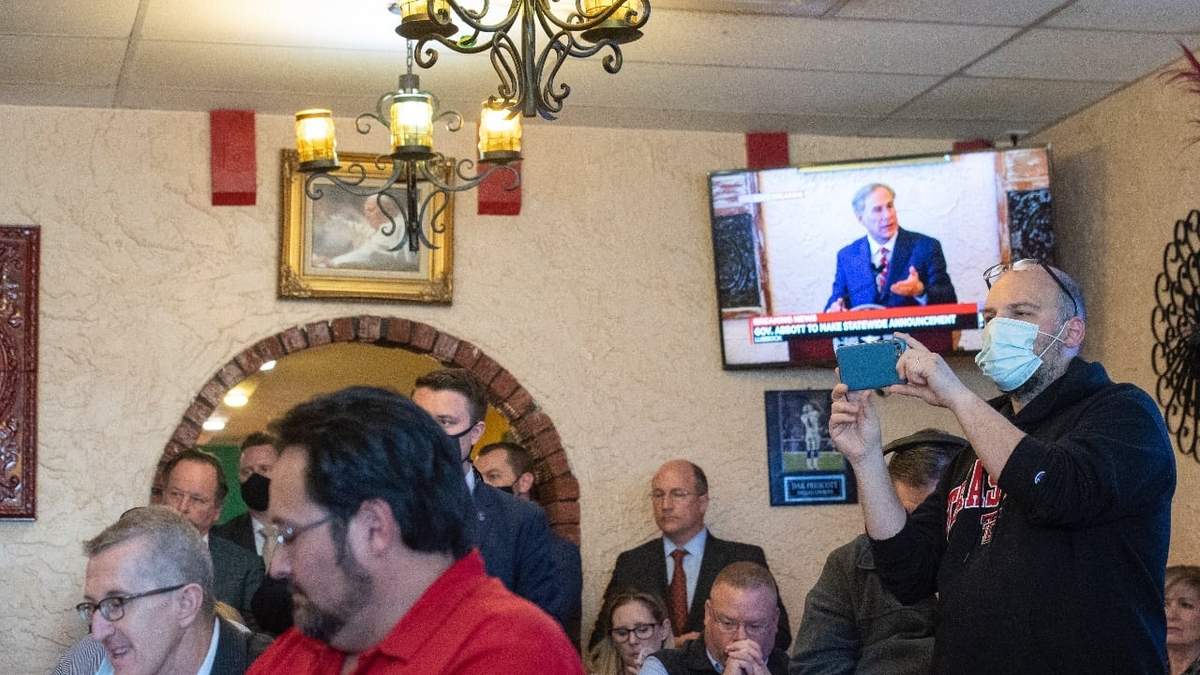 Anuncio del gobernador de Texas, Greg Abbott