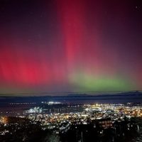 Podrían verse auroras australes en la Patagonia