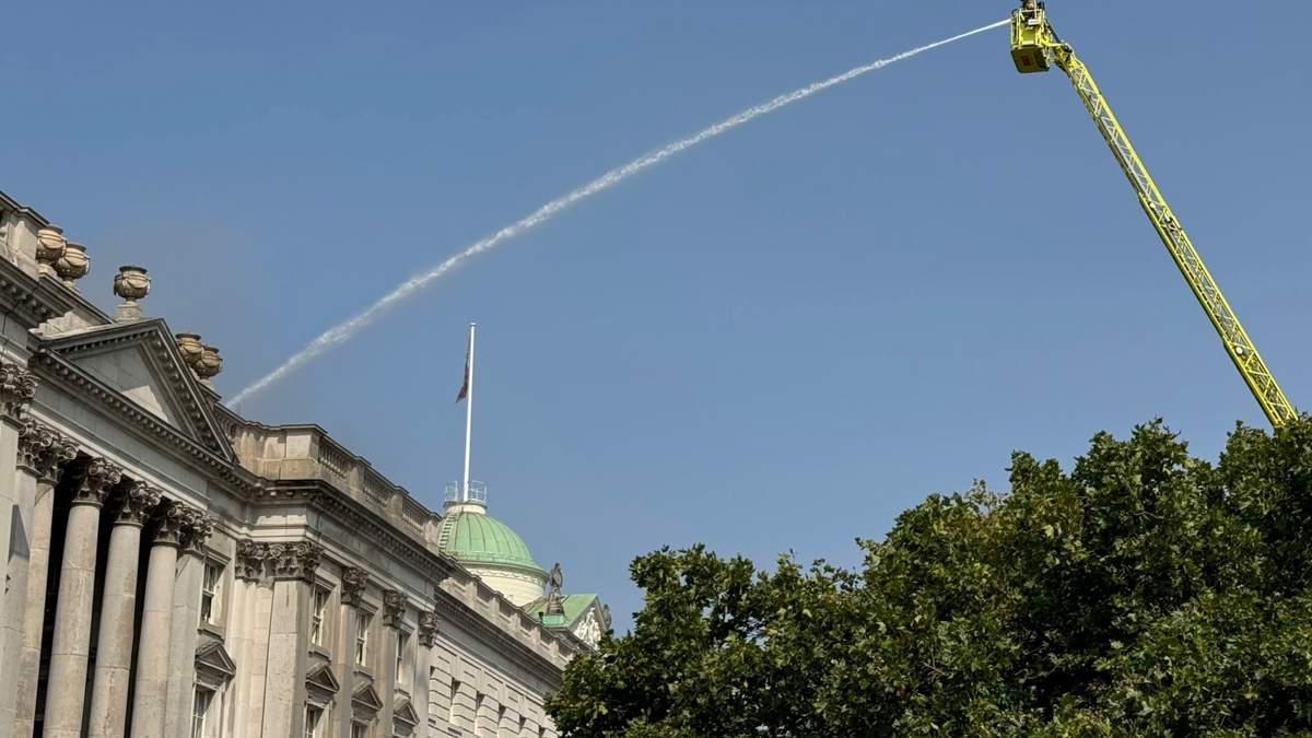 El incendio en la Somerset House