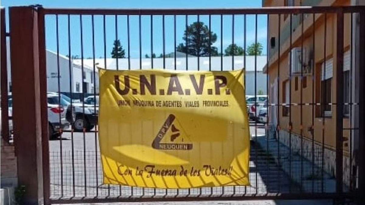 La Unión Neuquina de Agentes Viales Provinciales (UNAVP). Fuente: (Izquierda Diario)
