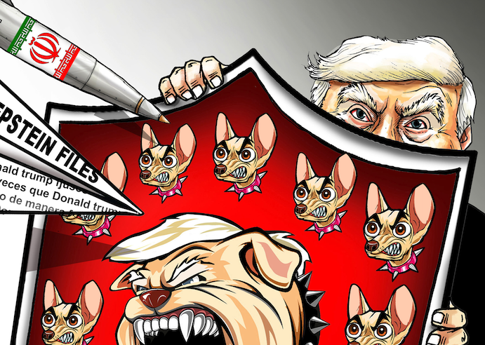 Vista previa de "Escudo multiusos", cartón de José Antonio Rodríguez