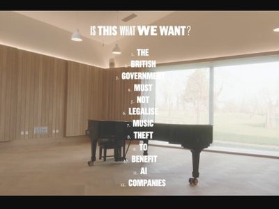 Paul McCartney, Elton John y Annie Lennox lanzan disco sin canciones para combatir la IA