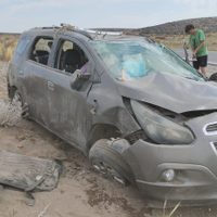 Siniestro vial: una familia de Junín de los Andes volcó en la Ruta Nacional 234