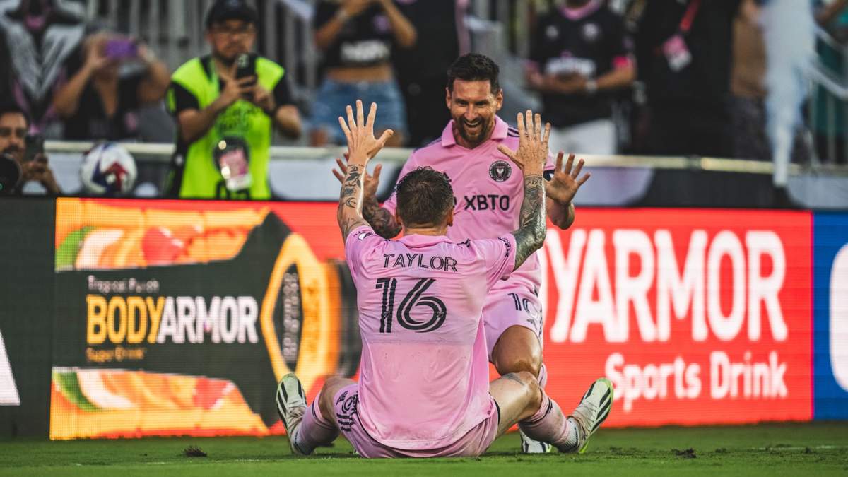 Messi celebra un gol con el Inter Miami