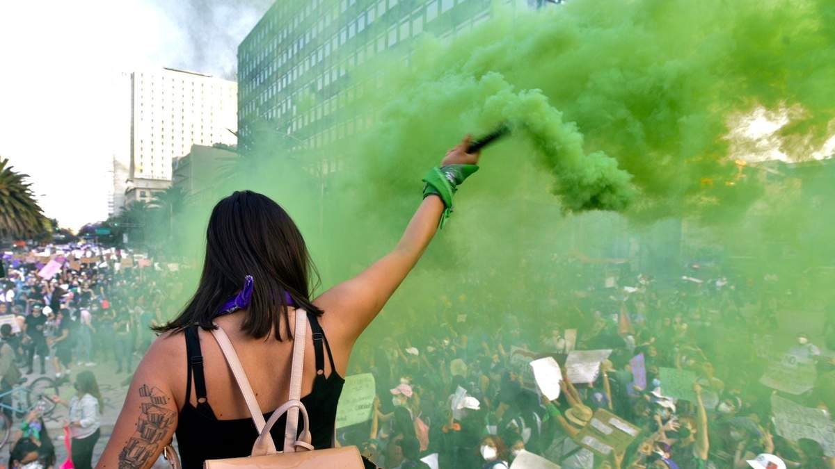 La marcha por el Día Internacional de la Mujer en la CDMX