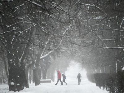 La nieve tapa a Moscú: la capital rusa registró la nevada más intensa en 72 años