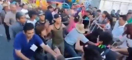 En la batalla participaron hombres y mujeres. No hay reportes de detenidos