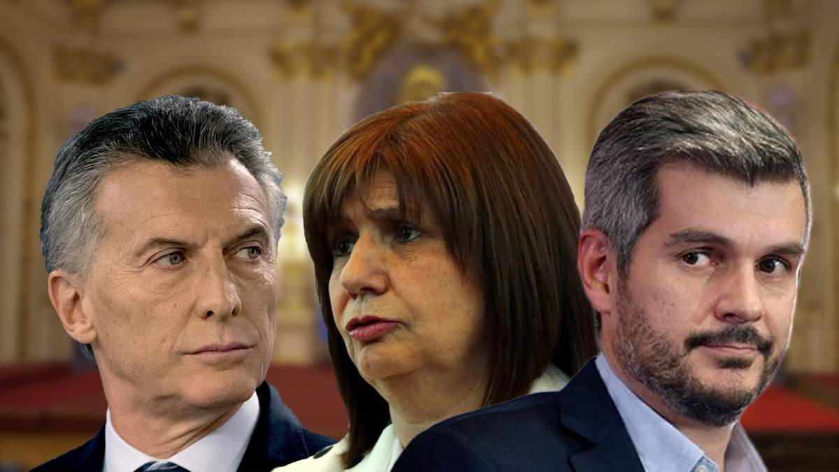 Mauricio Macri, Patricia Bullrich y Marcos Peña. Fuente: (Minuto Neuquén)