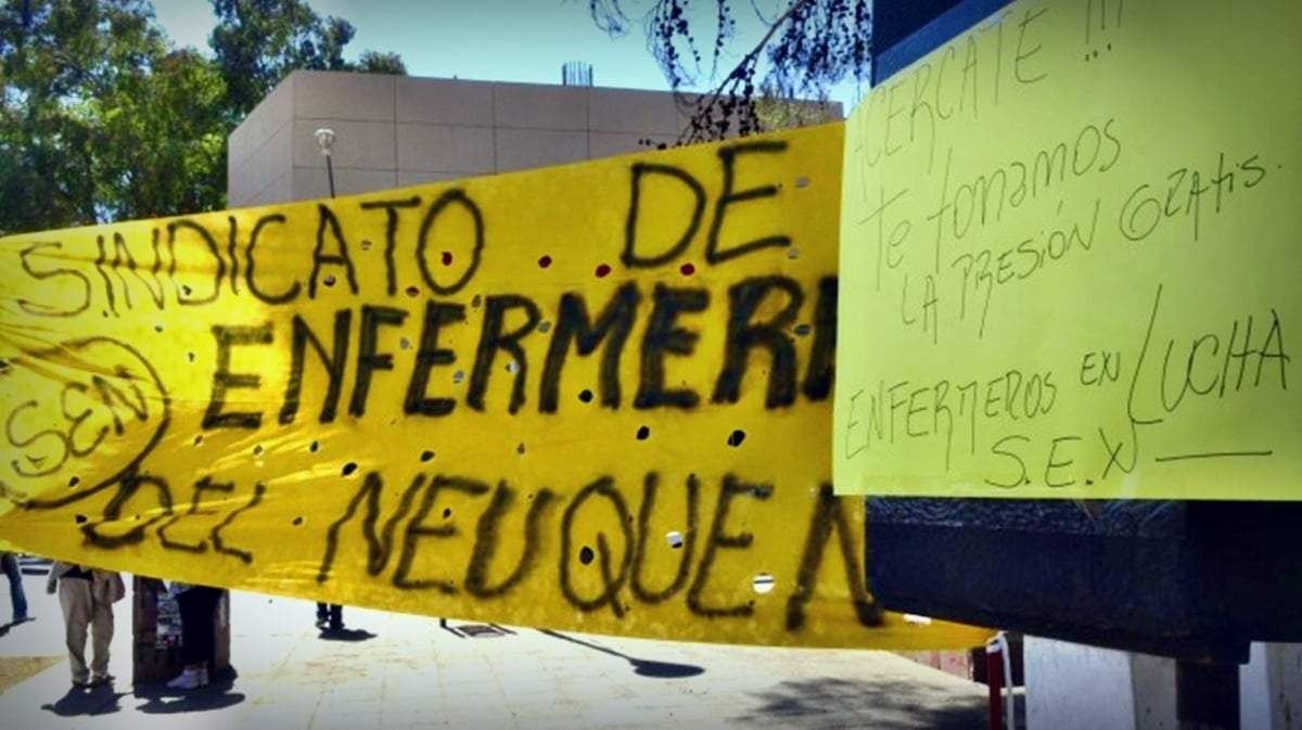 Enfermeros de paro. Fuente: (Twitter)