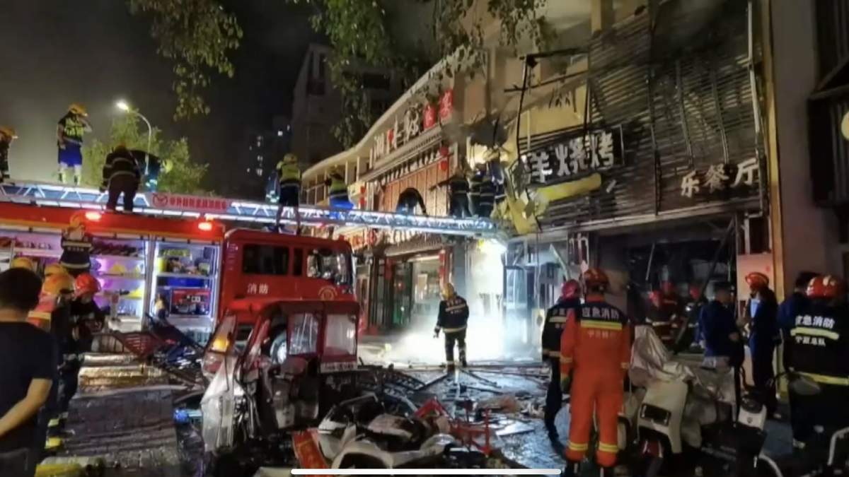 La zona donde ocurrió la explosión