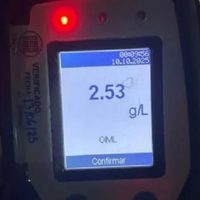 Alcoholemia récord en San Patricio del Chañar: un conductor circulaba con 2,53 gramos de alcohol por litro de sangre