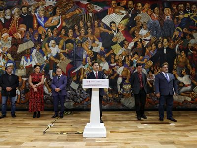 Inauguran, tras siete años, el mural “El Despertar de México” de Ariosto Otero