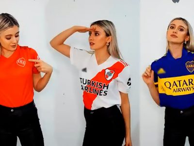 Con cuál te quedás: Morena Beltrán despertó pasiones con la camiseta de tu equipo favorito