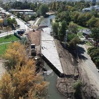 Día clave para el puente de calle Leguizamón: se hará una prueba de carga para determinar si se habilita la obra