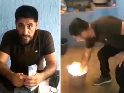 Maestro de la CNTE quema un millón de pesos; acusa que su líder intentó sobornarlo