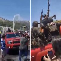 A cubetazos, civiles y presuntos integrantes del CJNG celebraron el Sábado de Gloria (Video)
