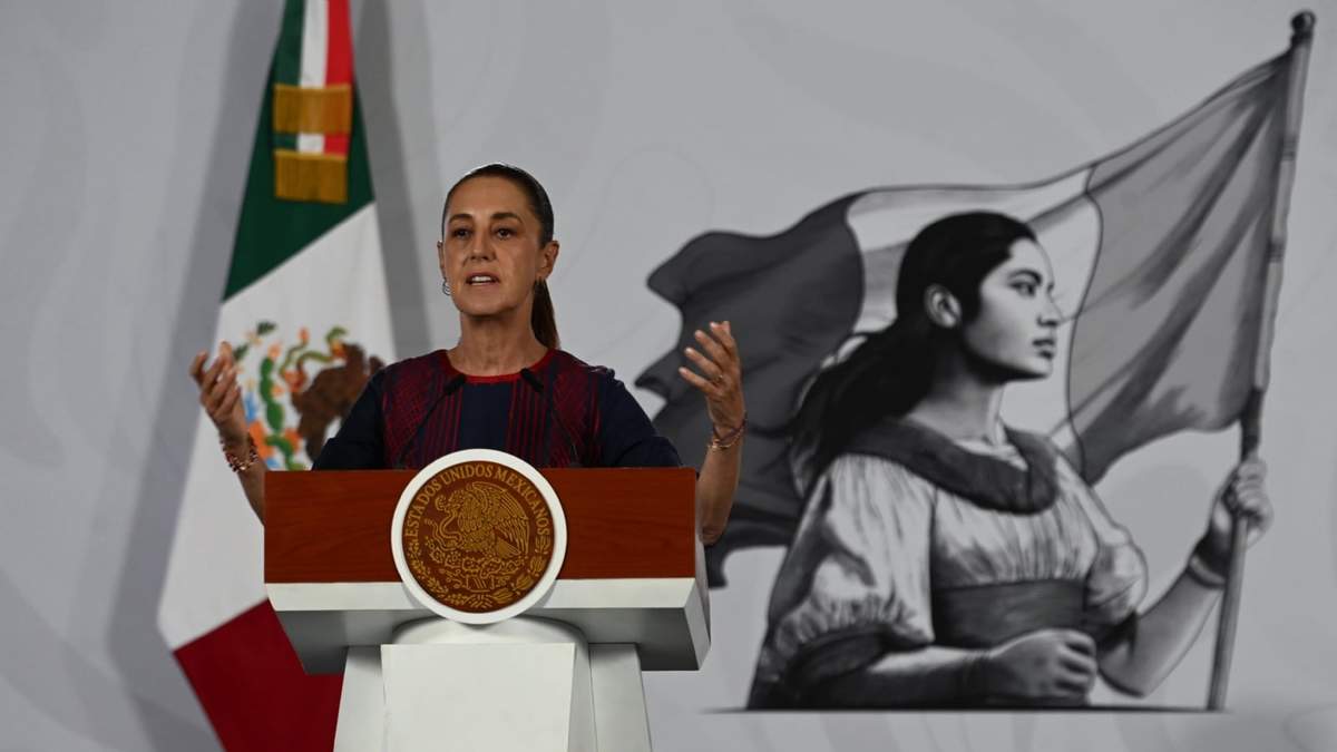 Claudia Sheinbaum en su conferencia del lunes