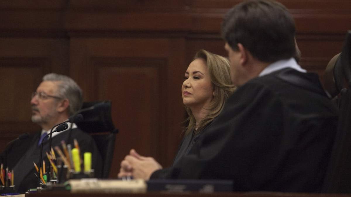 La ministra Yasmín Esquivel en una sesión de la Suprema Corte