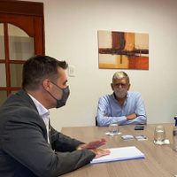 Darío Martínez recibió a los estacioneros de Neuquén y Río Negro